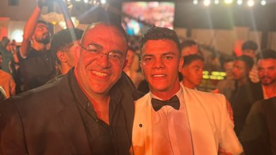  محمود حرب ومصطفى غريب يشاركان في حفل زفاف نجم الزمالك محمد شحاتة | صور 