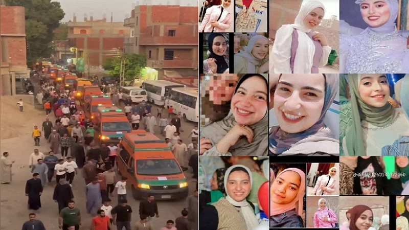 فتيات حادث المنوفية
