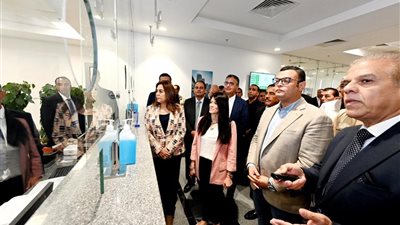 بحضور الشربيني والمشاط وعوض.. افتتاح مركز تكنولوجي لخدمة المواطنين بالعلمين