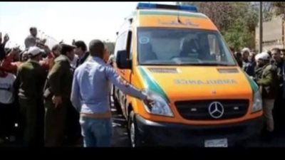 إصابة 8 إشخاص بحادث انقلاب سيارة بالطريق الصحراوي بنطاق وادي النطرون