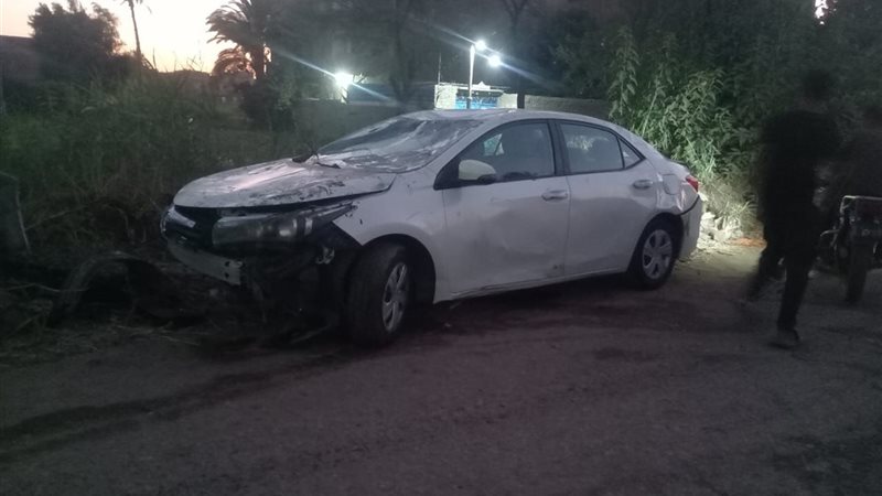 السيارة التي تعرضت