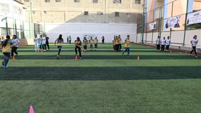 وزير الرياضة ومحافظ القاهرة يفتتحان الملعب الخماسي بمركز شباب شبرا