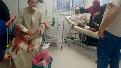 ارتفاع ضحايا حادث طريق جهينة بسوهاج لـ 14 مصابا |  صور 