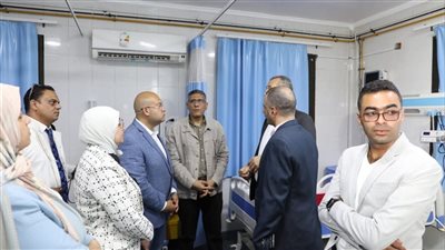 محافظ الجيزة يتفقد مستشفى مبارك المركزي بمركز منشاة القناطر 