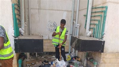 رئيس مدينة بورفؤاد يتابع جهود النظافة بمساكن الفيروز