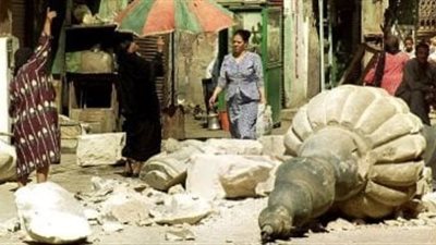 من أيام عمرو بن العاص.. انهيار مفاجئ لمئذنة مسجد أثري في سمنود بالغربية 