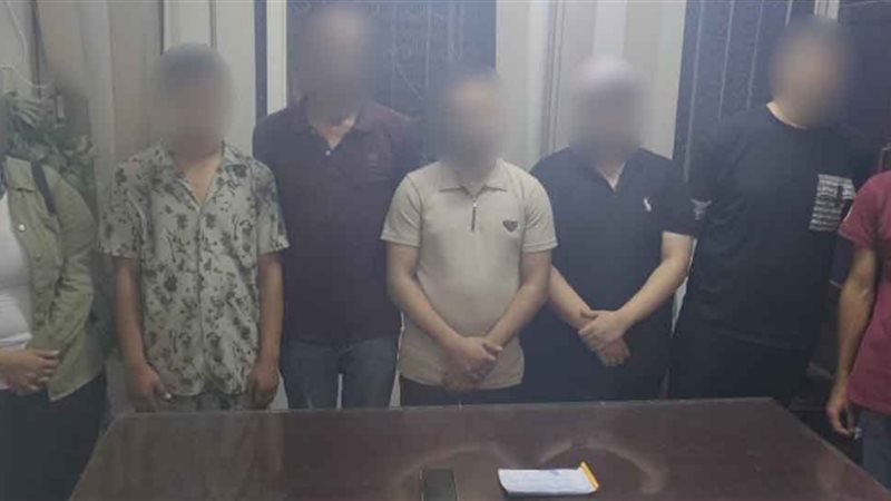 المتهمين والمضبوطات