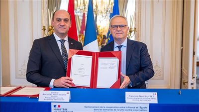 خطابي نوايا بين مصر وفرنسا لتطوير آليات مكافحة الفساد والجرائم السيبرانية