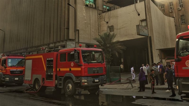 حريق سنترال رمسيس