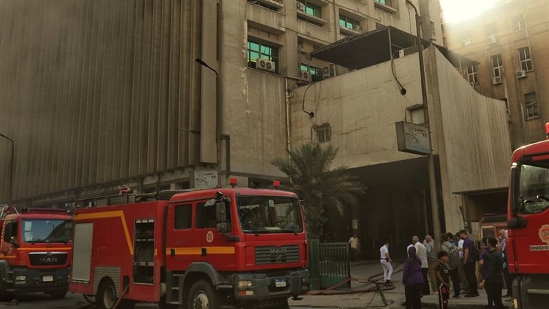 حريق سنترال رمسيس