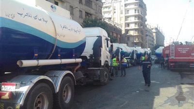 مياه القاهرة: 10سيارات تمركزت بمحيط سنترال رمسيس للسيطرة على الحريق