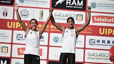 ذهبيتين لملك إسماعيل وفريدة خليل ببطولة العالم للتتابعات للخماسي الحديث