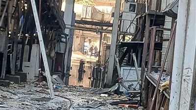 بالصور ينفرد موقع نيوز رووم باحتراق مبني سنترال رمسيس من الداخل 