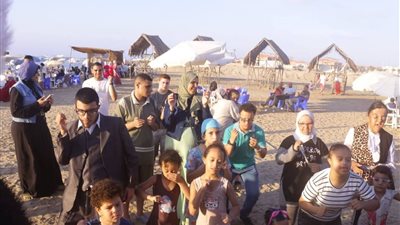 برعاية محافظ دمياط.. فعالية ترفيهية لذوي الهمم بشاطئ النخيل في رأس البر