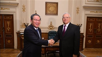 رئيس مجلس النواب يستقبل رئيس مجلس الدولة الصيني.. ويثمن المشروعات المشتركة 