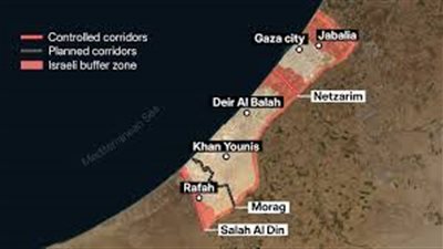 خريطة إسرائيلية للانسحاب من محور 