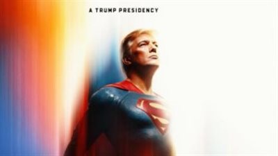 سوبرمان ترامب يتصدر إكس.. صورة مثيرة من البيت الأبيض