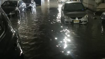 انفجار ماسورة مياه بمنطقة مساكن حي مبارك بضواحي بورسعيد