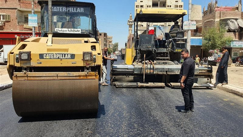 أعمال الرصف بسوهاج