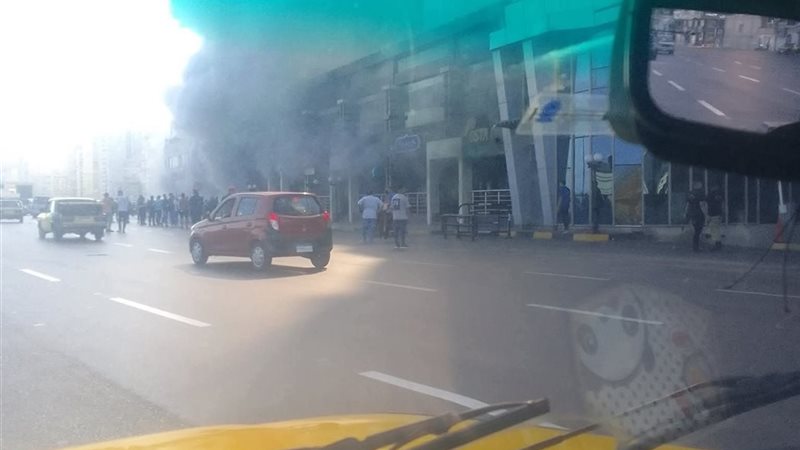 حريق كورنيش الإسكندرية