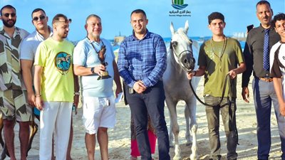 رئيس جهاز القري السياحية يشهد فعاليات بطولة الخيول العربية بالساحل الشمالى