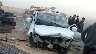 إصابة 10 أشخاص إثر انقلاب سيارة نقل بالعياط والنيابة تحقق في الواقعة