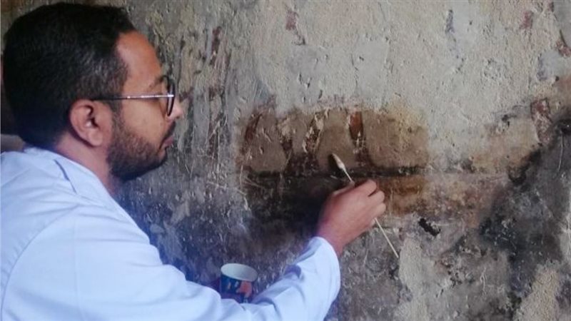 أثناء عملية الترميم