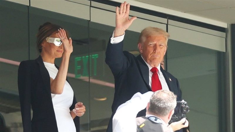 وصول ترامب لحضور