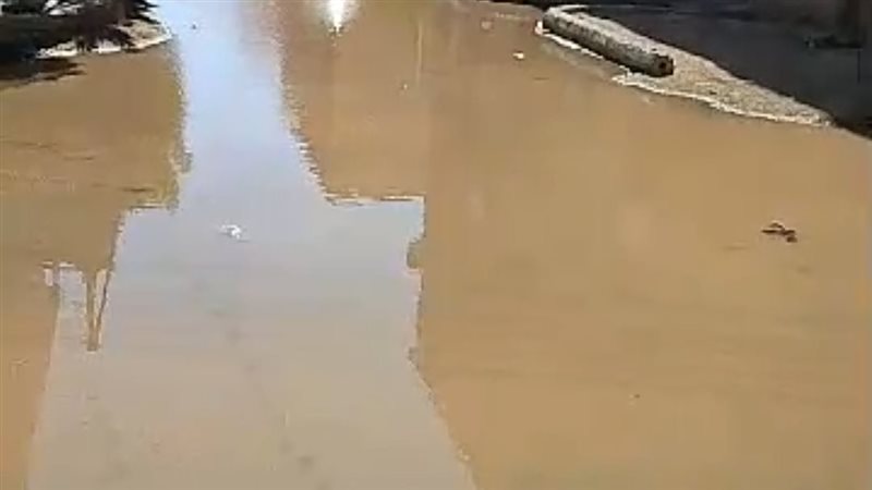 كسر في ماسورة مياه