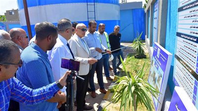 محافظ الأقصر يفتتح مشروعات مياه وصرف صحي بمركز الزينية بعد توقف دام لسنوات