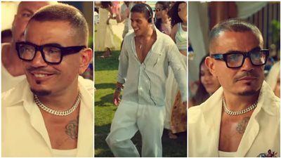 بملامح شبابية صيفية.. عمرو دياب يتألق مع نجله عبدالله في إعلان مميز