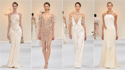 مجموعة تمارا رالف تعيد الأناقة الهندسية بأسبوع باريس للهوت كوتور