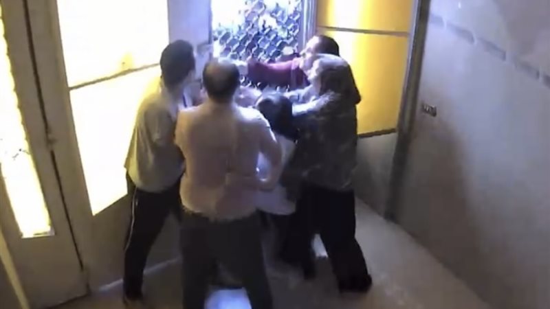 أثناء التعدى على