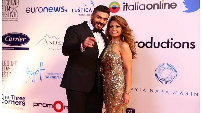 خالد سليم وزوجته