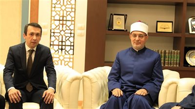 مفتي الجمهورية يستقبل نائب سفير أوزبكستان بالقاهرة لبحث سبل تعزيز التعاون