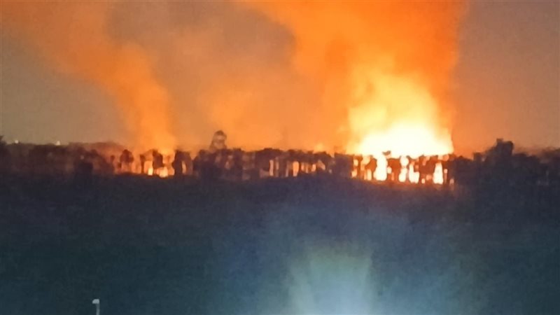 حريق بشبرا الخيمة