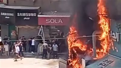 امتد لمنزل مجاور.. السيطرة على حريق هائل اندلع في مطعم في الخصوص بالقليوبية