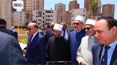 وزير الأوقاف يتفقد المرحلة الثانية من مشروع ساحة مسجد سيدي ابراهيم الدسوقي  