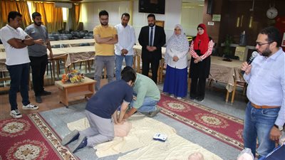 تأمين صحى بنى سويف ينظم برنامجا تدريبيا في الإنعاش القلبي الرئوي 