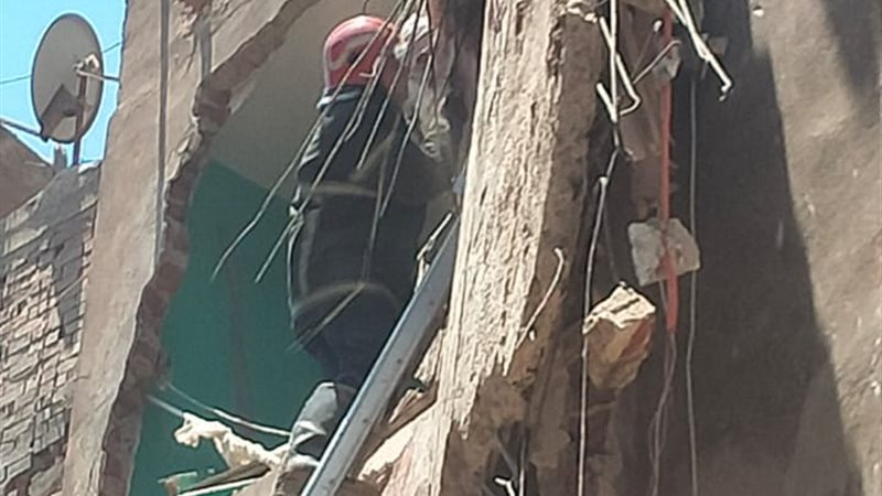 انهيار عقار شبرا
