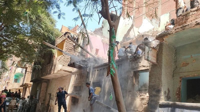 انهيار عقار مصر القديمة