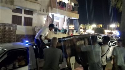 الوحدة المحلية برأس البر تُنفذ حملة لرفع الإشغالات بشارع النيل