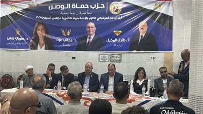 لقاء جماهيري لمرشحي الشيوخ لحزب حماة الوطن في عزبة التوفيقية