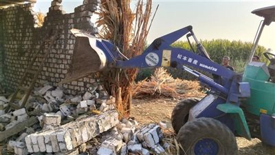 إزالة 38 حالة تعدٍ على الأراضي أملاك الدولة والزراعية بمراكز الجيزة