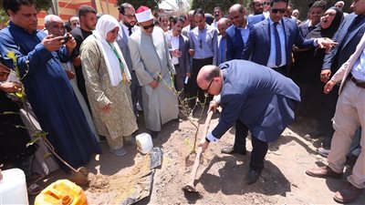 محافظ كفرالشيخ يطلق حملة لزراعة 1000 شجرة مثمرة بقرية سنهور المدينة