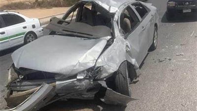 إصابة مواطن في حادث تصادم سيارة مع دراجة بخارية بالإسماعيلية