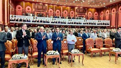 انطلاق المؤتمر الجماهيري لحزب مستقبل وطن بالقاهرة لدعم مرشحي الشيوخ |صور