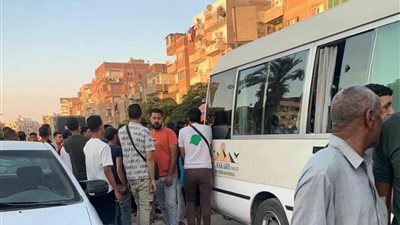 مصرع طفل في حادث مروع تحت عجلات أتوبيس نقل عام بالسويس