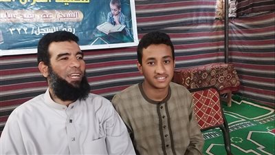  أول ظهور للشيخ عبدالله عمر الحاصل على المركز الأول بمسابقة حفظ القرآن بالأقصر