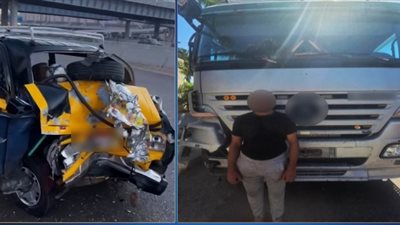 التاكسي «بقي خردة».. ضبط قائد سيارة نقل بعد اصطدامه بسيارة مواطن بالإسكندرية 